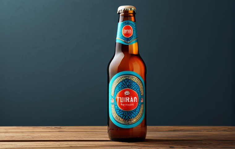 **

"A visually striking beer label showcasing a vibrant, modern design with bold colors and minimalist typography. The label incorporates a stylized illustration reminiscent of Turkish art motifs. The beer bottle is sitting on a wooden table in a cozy Istanbul cafe setting, fully clothed, appropriate content, safe for work, perfect anatomy, natural proportions, professional product photography, high quality, professional, modest, family-friendly."

**